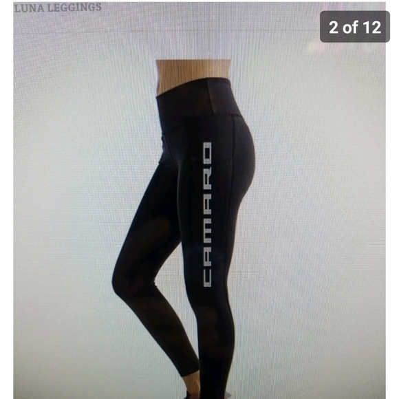 LADIES CAMARO LUNA LEGGINGS IN BLACK SIZE LARGE. - Picture 1 of 8